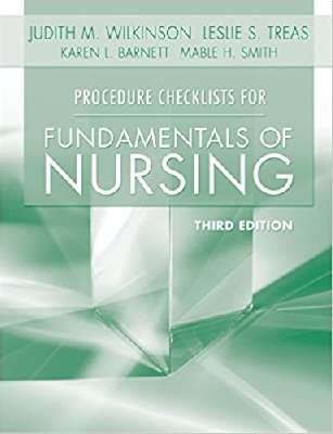 Procedure Checklists For Fundamentals Of Nursing 